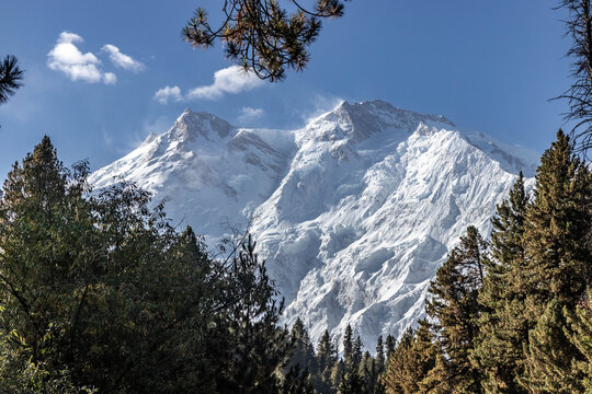 Nanga Parbat mountain in the Gilgit-Baltistan region in Pakistan