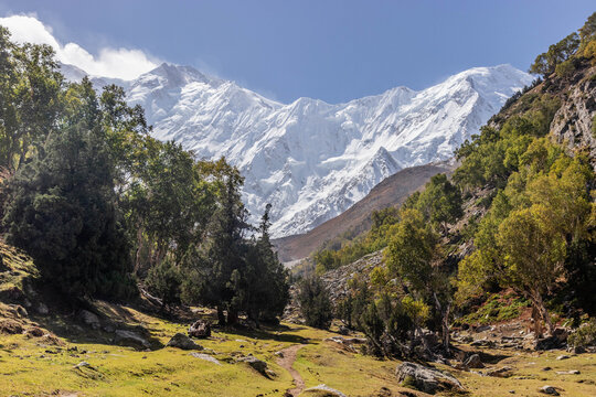 Nanga Parbat mountain in Gilgit-Baltistan region in Pakistan
