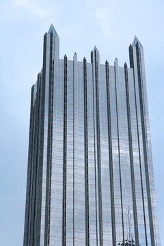 PITTSBURGH, USA - JUNE 30, 2013: One PPG Place skyscraper in Pittsburgh. The building's tenants include Deloitte, Highwoods Properties, Schneider Downs and Kraft Heinz Company.