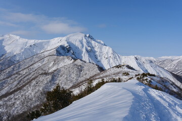 冬 雪の谷川岳 日本