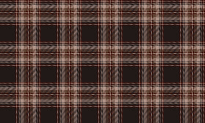 Seamless plaid fabric in brown, beige, and red colors is suitable for fashion, skirts, trousers, shirts, and textiles, adding a unique charm to your designs.