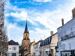 Fototapeta premium Traditional Cathedral building in Brunoy, France