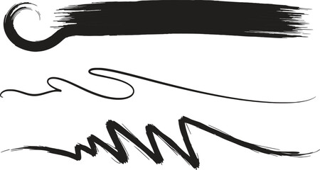 Hand drawn charcoal pencil scribble set. Childish doodle collection with lines, strokes, and shapes. Grungy sketch texture elements. Crayon smear and rough hatching vector