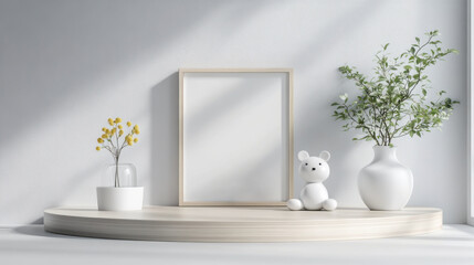 blank frame  wall living room