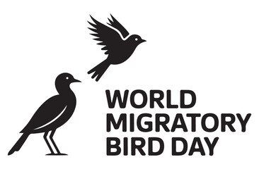 Black Birds Silhouettes World Migratory Bird Day