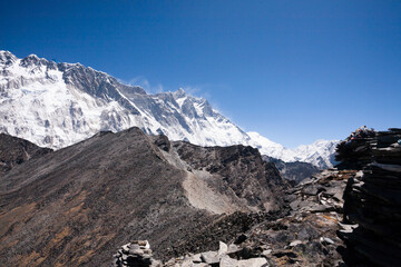 Mountains landscape from Chukhung Ri viewpoint, Nepal