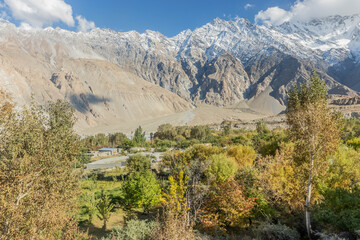 Passu village in Hunza valley, Gilgit-Baltistan region of Pakistan