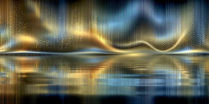 AI-generated animated abstract illustration of a colorful glowing curvy composition in light, bright colors