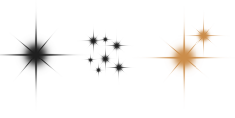 PNG gold star light sparkle, White glow light effect. Starlight sparkle. Light flare effect shine glow. Light PNG. Glowing design elements