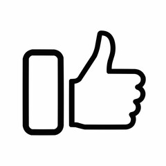 Thumbs Up Icon A Simple and Effective Visual Symbol for Approval, Agreement, and Positive Feedback, Widely Used Across Social Media and Digital Platforms for Engagement and Communication