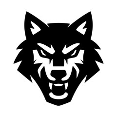 Wold mascot vector. Wolf logo