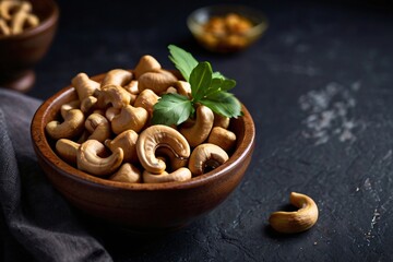 Fototapeta premium Bowl of Roasted Cashew Nuts