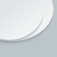 White paper background. Curved lines on a gray background