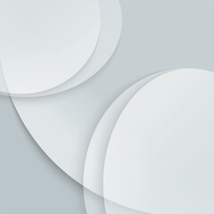 White paper background. Curved lines on a white background, shadow overlay