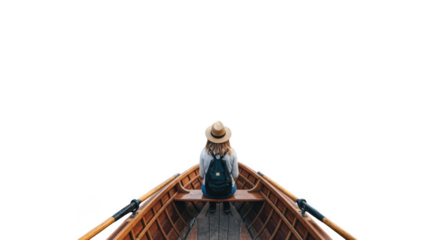 Spiritual journey serenity man meditating on calm waters under sky