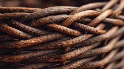 Close-up of intricately woven basket texture for craft and design inspiration,National Wicker Day