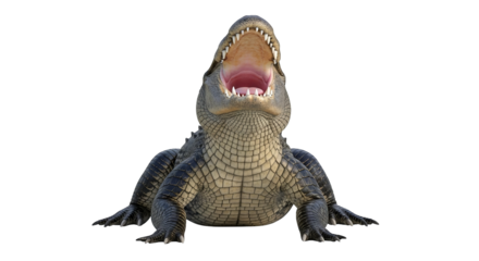 A cheerful cartoon penguin stands smiling with its mouth open, displaying warmth and approachability