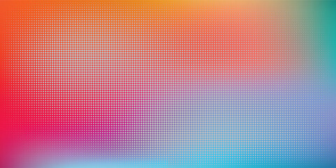 Vibrant Rainbow Gradient With Halftone Dots Creating Abstract Colorful Background Texture Pattern Digital Art