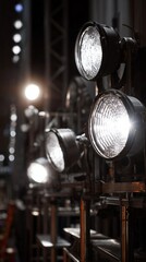 Close-up of illuminated lighting equipment --ar 9:16 --v 7 Job ID: 90048c90-6a3f-4c07-82ae-f497a824f569