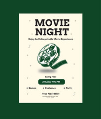 Movie Nigth Flyer Layout
