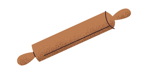 Wooden rolling pin for dough