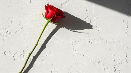 Red Rose and Shadow