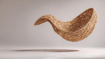 Abstract woven basket art design,National Wicker Day