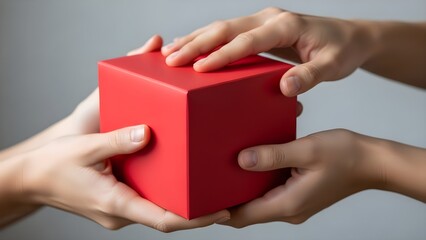 Collaborative Holding of Red Cube