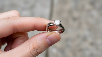 Diamond Solitaire Ring Display