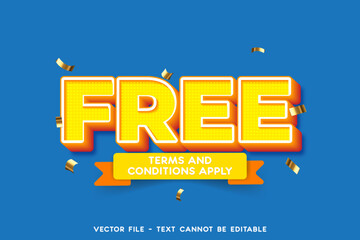 Realistic free label design with 3d style