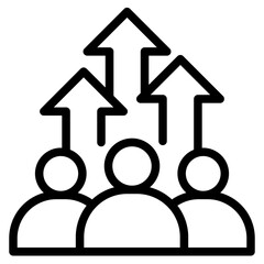 Obraz premium Continuity icon in vector illustration downtime, plan, resilience, acceptable, strategy, continuity etc. Simple modern line style for apps, reports, and digital dashboards.