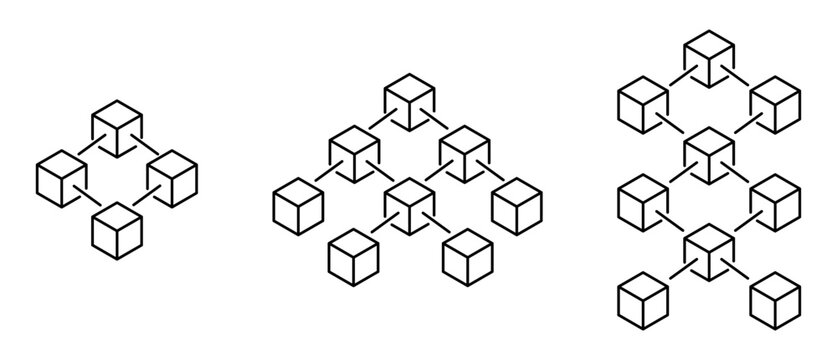 Collection of blockchain icons