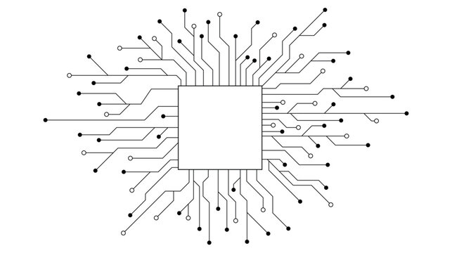 Abstract digital background with technology circuit board texture. Electronic motherboard illustration. Communication and engineering concept. Vector illustration