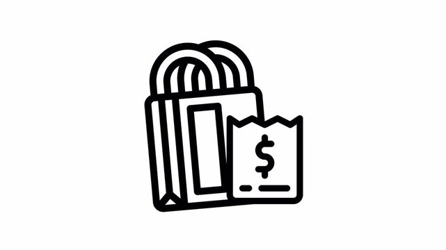 shopping animated icon - Motion Graphic Elements for Business ,Presentations and Design