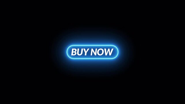  Buy now button animation with cursor click for e-commerce websites and online shopping interfaces, 4k. Buy Now icon animation with alpha channel.