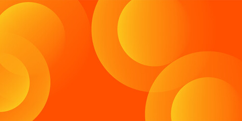  Abstract orange background with circles. Vector illustration