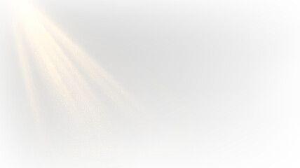 Light rays shining through a soft, white space creating a bright effect during daytime hours