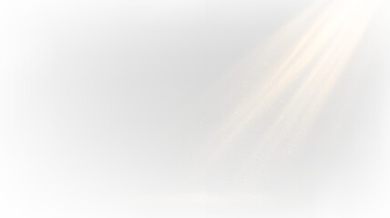 Light rays shining through a transparent background creating a soft effect for visual designs and artworks