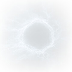 Cloudy pattern on a transparent background with a circular design and light effects