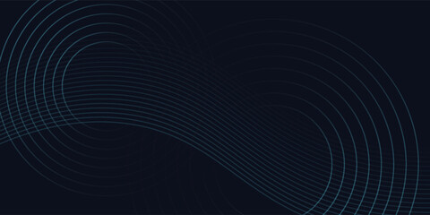 A dynamic and abstract digital design with flowing blue waveforms against a dark background,smooth, curving lines and dotted patterns that create a sense of movement and energy.