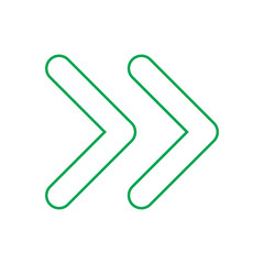 Double Right Arrow Icon &ndash; Forward Navigation Symbol