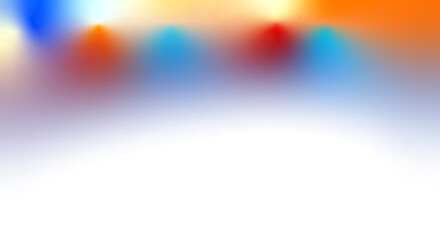 A blurred image of colorful lights in a white space