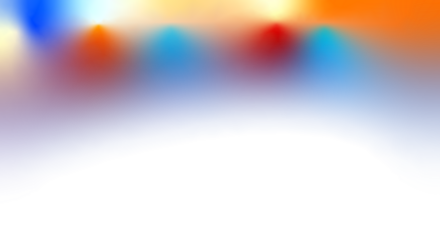 A blurred image of colorful lights in a white space