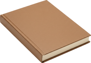 Closed Brown Hardcover Book