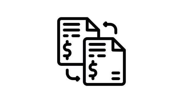 document animated icon - Motion Graphic Elements for Business ,Presentations and Design