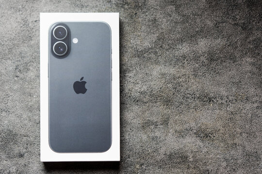 Bangkok, Thailand - December 22, 2025 : New iPhone 17. A19 chip and 48MP Dual Fusion camera system.