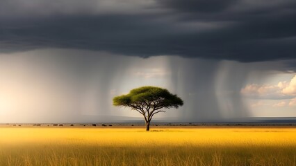 rainbow in the field