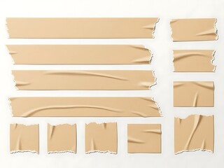 Foundation Makeup Swatches on White Background
