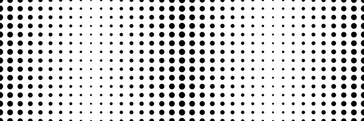 Black Polka Dot Seamless Pattern Background. Decorative. Vector Illustration