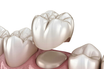 A delicious pink heart shaped gift box filled with sweet marshmallow treats and white meringue chocolates is isolated on a cream background with a silk ribbon for a closeup Easter dessert